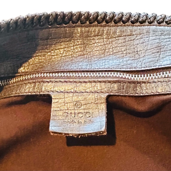 GUCCI VINTAGE LARGE HORSE BIT HOBO BAG - Picture 12 of 14